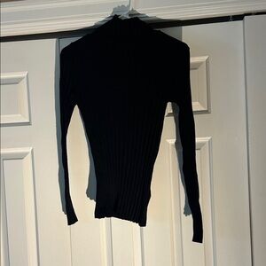 Cable & Gauge Black Turtleneck Sweater